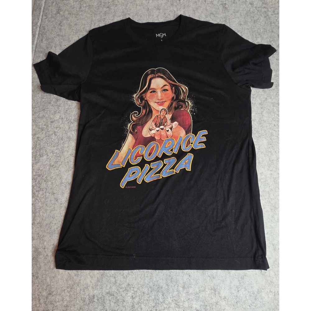 Licorice Pizza Movie Promo Shirt MGM Paul Thomas Anderson Black Large T-Shirt